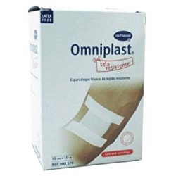 Omniplast Esparadrapo Hipoalergico Tela 10X10 (10 M X 10 CM) Blanco