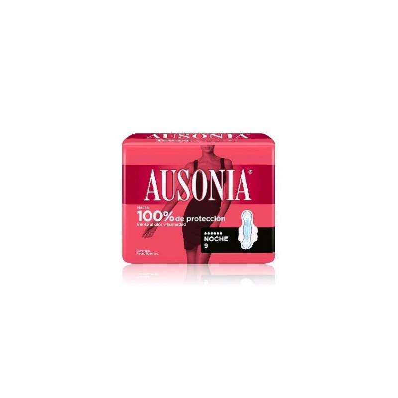 Ausonia Air Dry Compresa con Alas Noche 9 Unidades