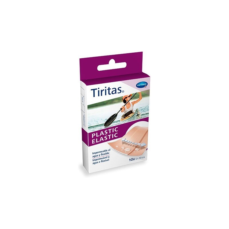 Tiritas Plastic Elastic 10X6 cm 10 Uni