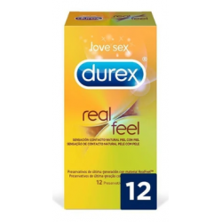Durex preservativos real feel 12 unid.