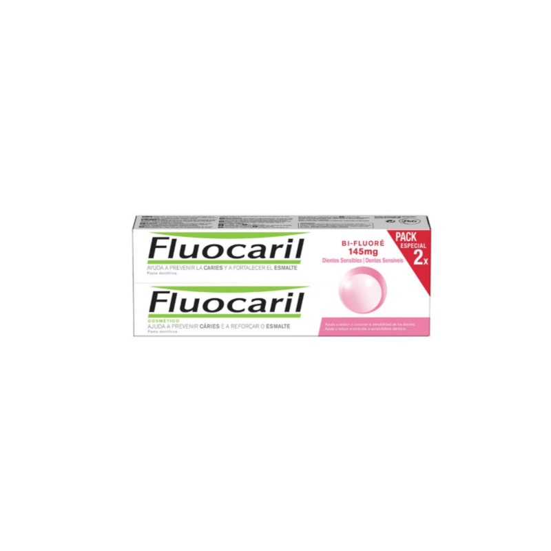 Fluocaril Bi-Fluore 145 Dientes Sensibles Duplo (2x75 ml)