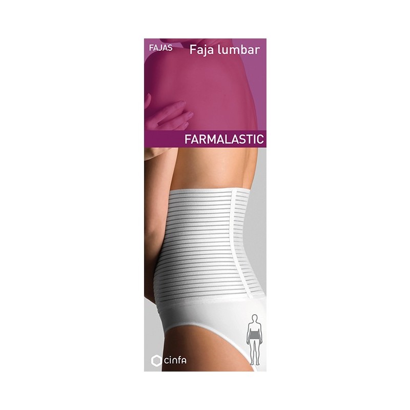 Farmalastic Faja Lumbar Velcro Blanca t3