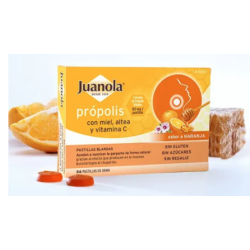 Juanola Propolis con Miel. Altea y Vitamina C 24 Pastillas