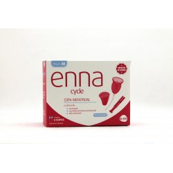 Enna 2 copas menstruales + esterilizador + aplicador talla M