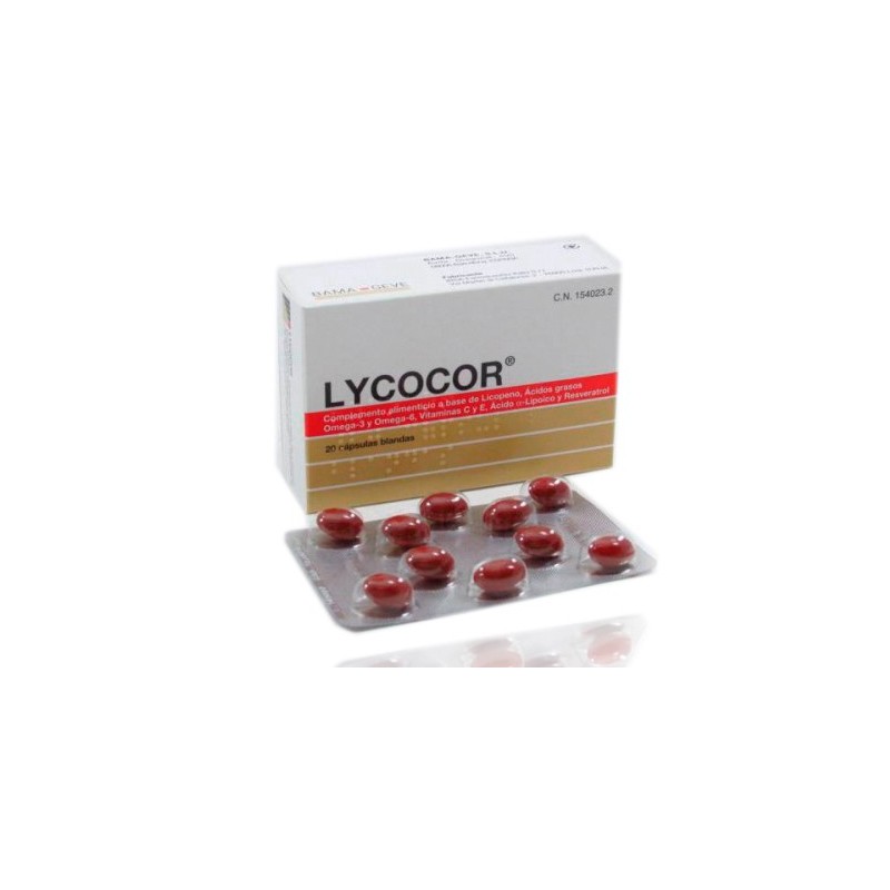 Lycocor 20 Capsulas Blandas