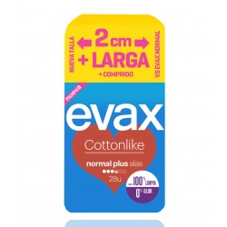 Evax Compresa Cotton Alas 28 Unidades