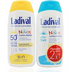 Ladival Duplo Fotoprotector SPF50 Niños 200 ml + Aftersun Niños 200 ml